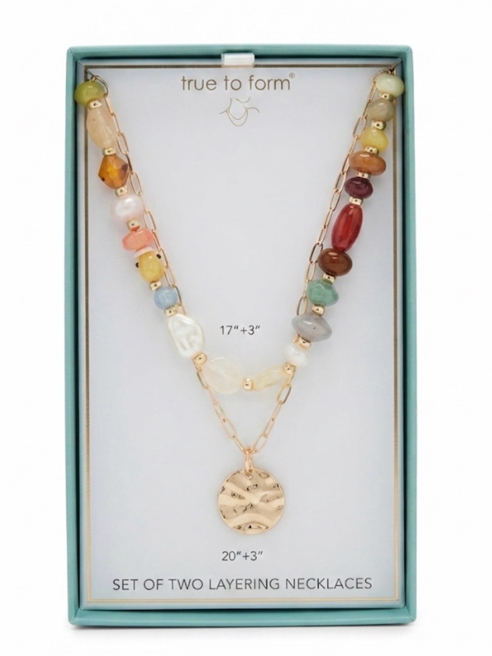 NWT ⚜️🤎⚜️ True To Form Set of Two Layering Necklaces